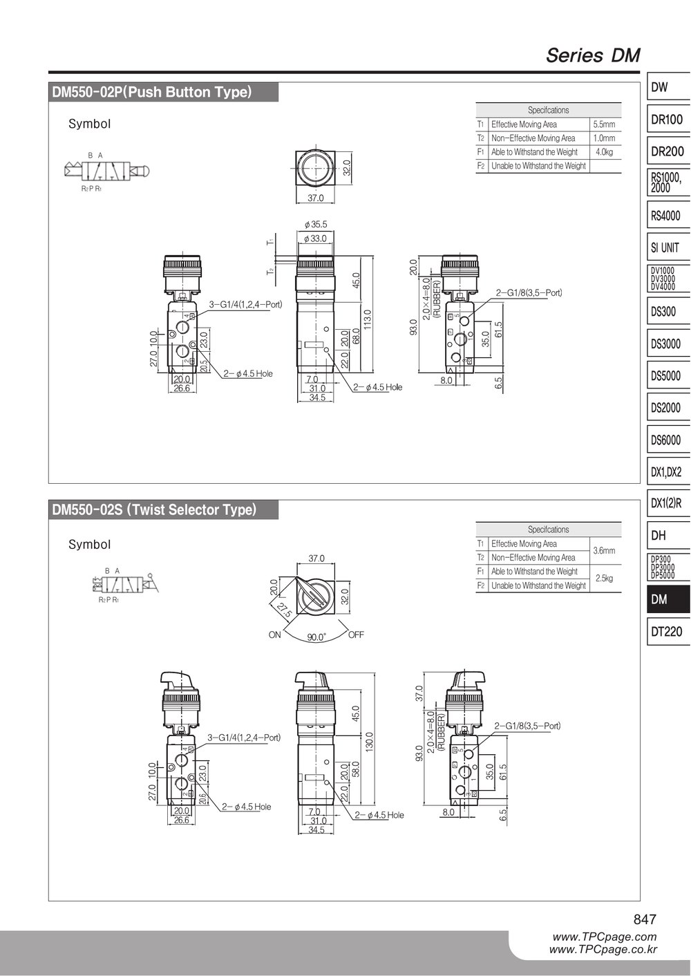 Catalogue TPC DM550 trang 4